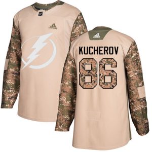 Herren Tampa Bay Lightning Eishockey Trikot Nikita Kucherov #86 Authentic Camo Veterans Day Practice